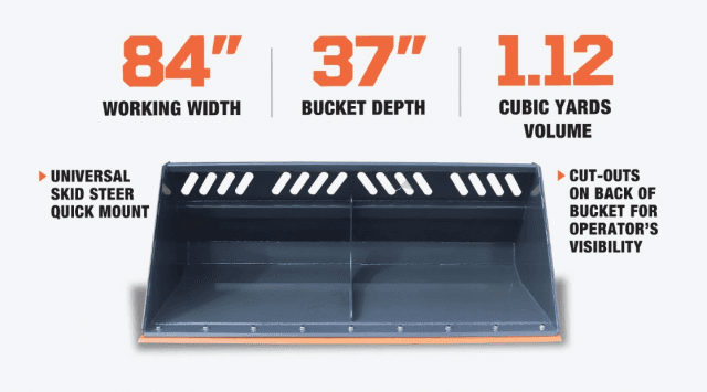 Skid Steer Snow/Mulch Buckets: A Versatile Tool for Every Season